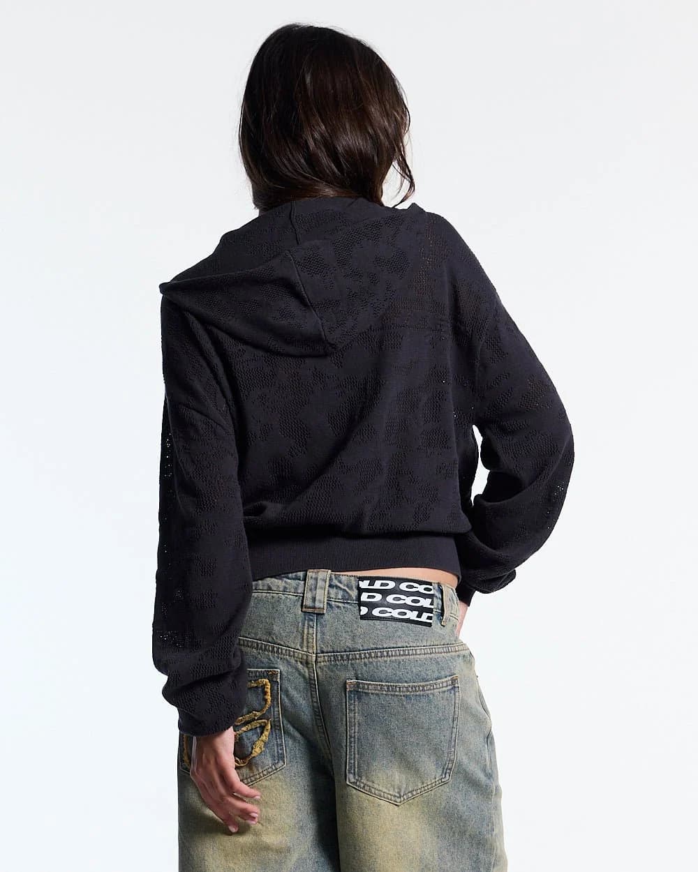HURRACAINE ZIP KNIT BLACK 10
