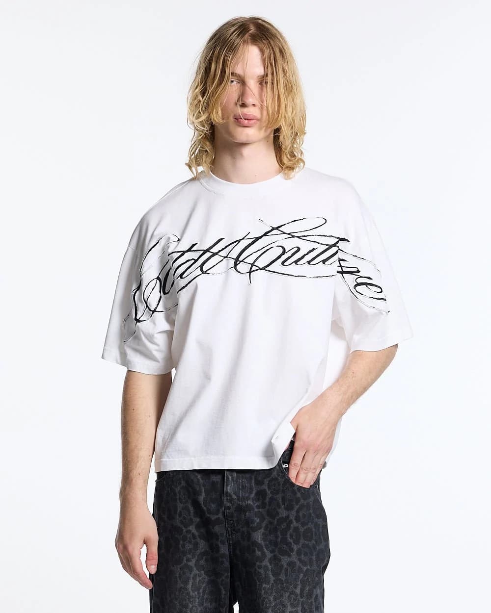 CROSSED SCRIPT TEE 2.0 WHITE 2