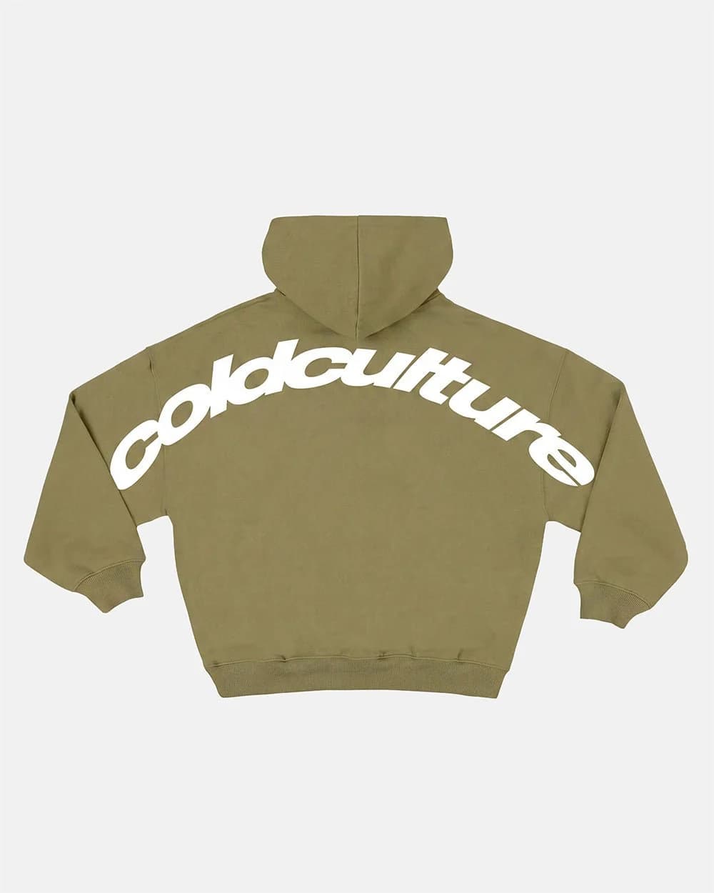 CURVED HOODIE MILITAR GREEN by COLD CULTURE