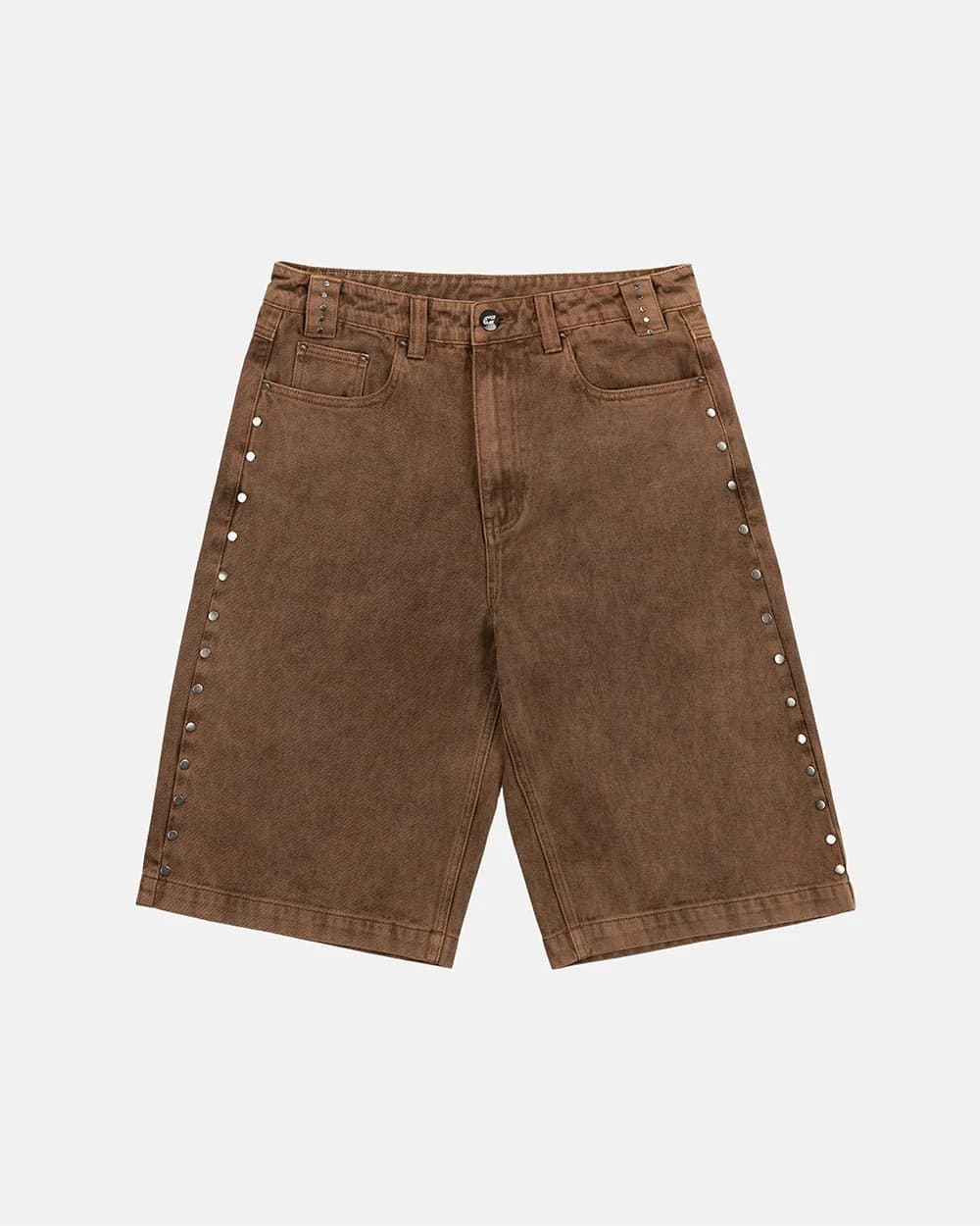 STUDS SHORT BROWN 3