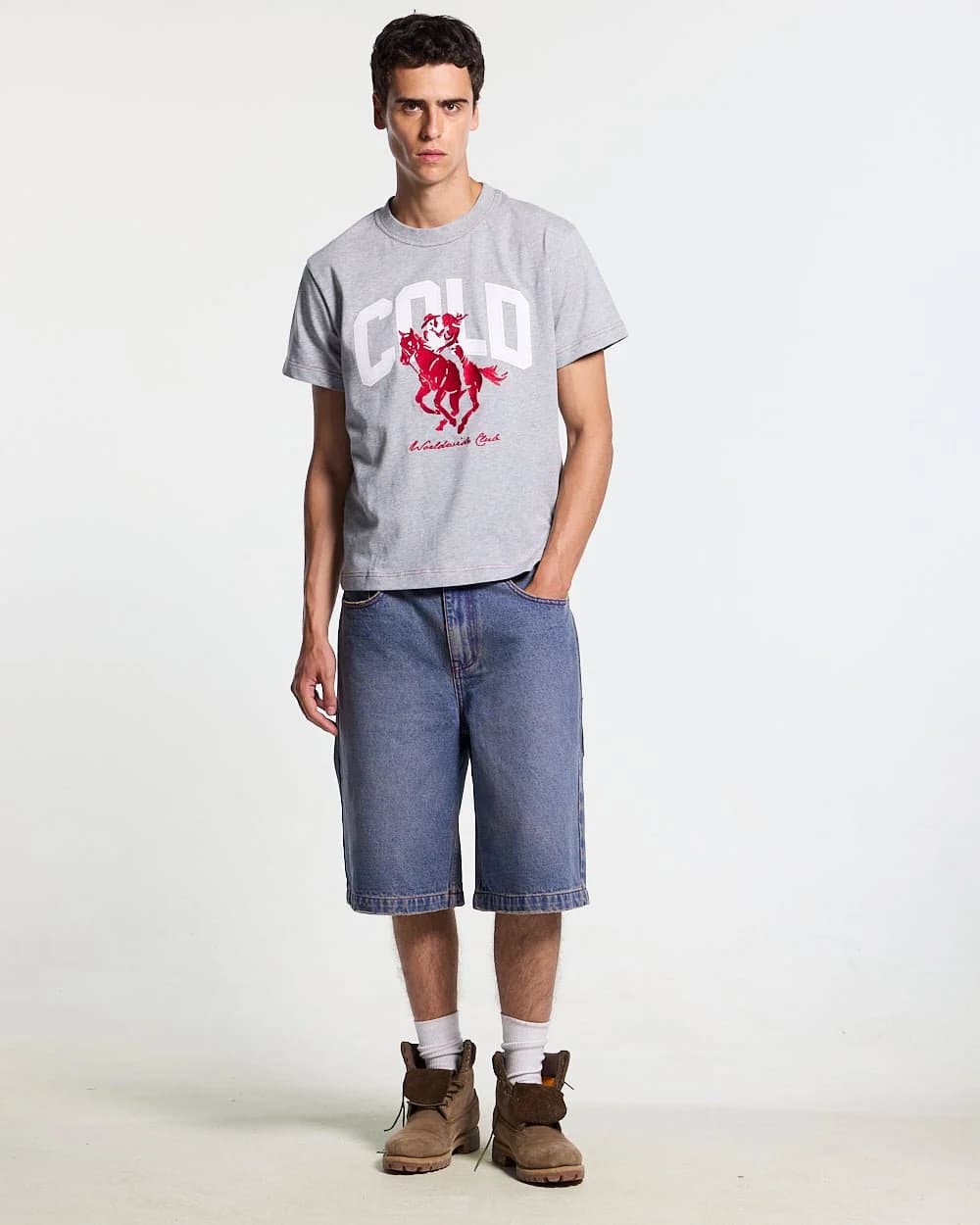 REVIVAL V2 SHORTS MEDIUM DENIM by COLD CULTURE