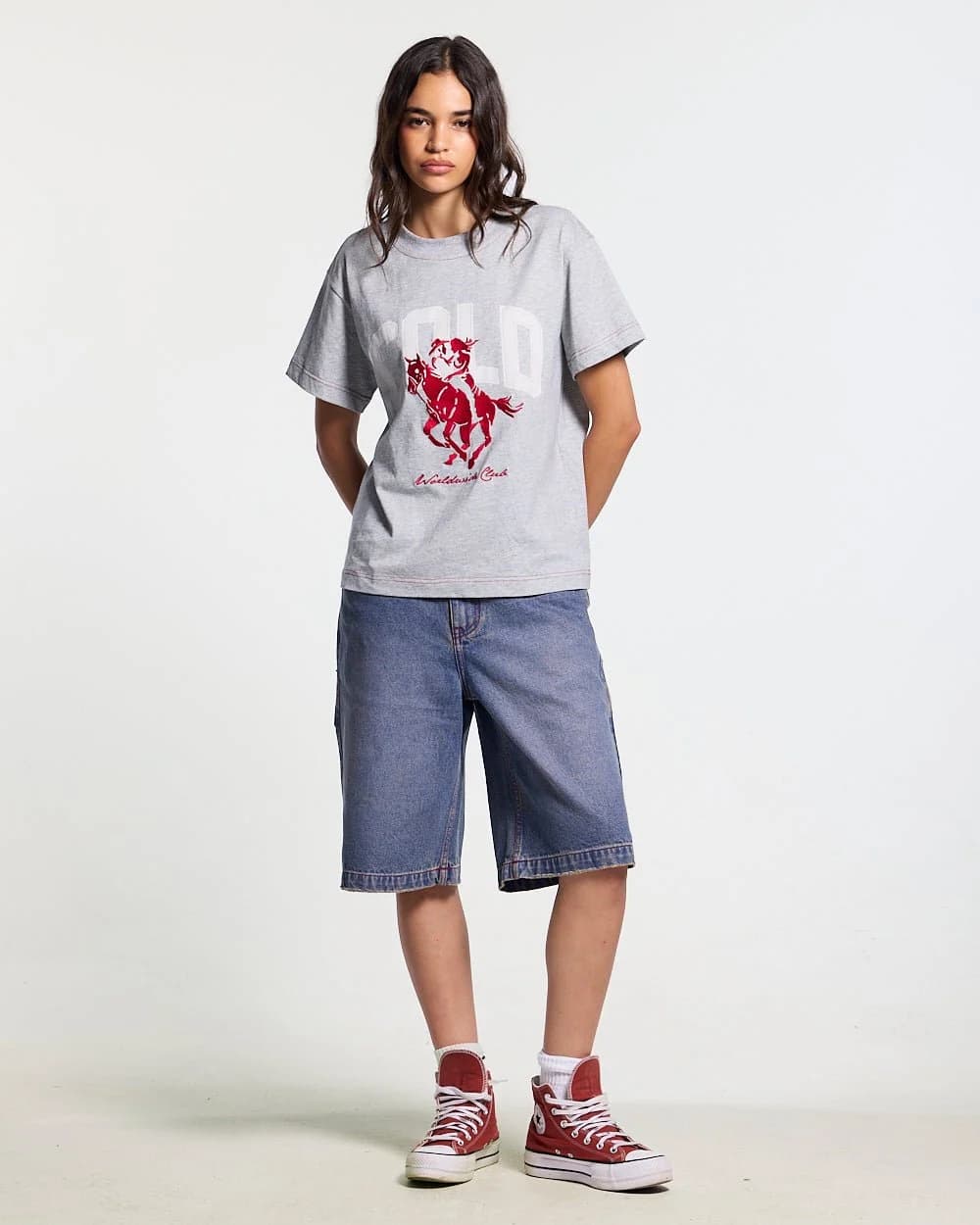REVIVAL V2 SHORTS MEDIUM DENIM by COLD CULTURE