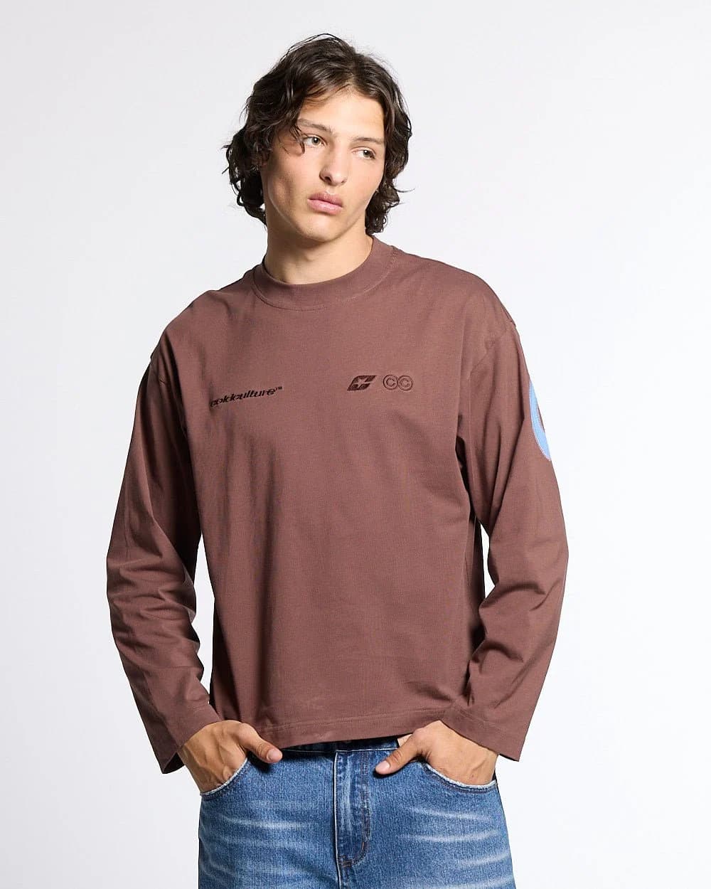 CURVED KNOTS LONGSLEEVE BROWN 4