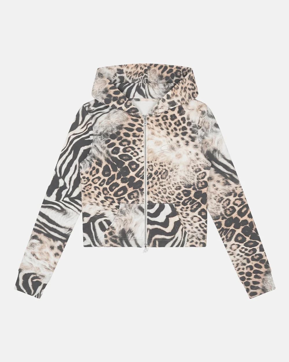 BLING ZIP HOODIE LEOPARD 2