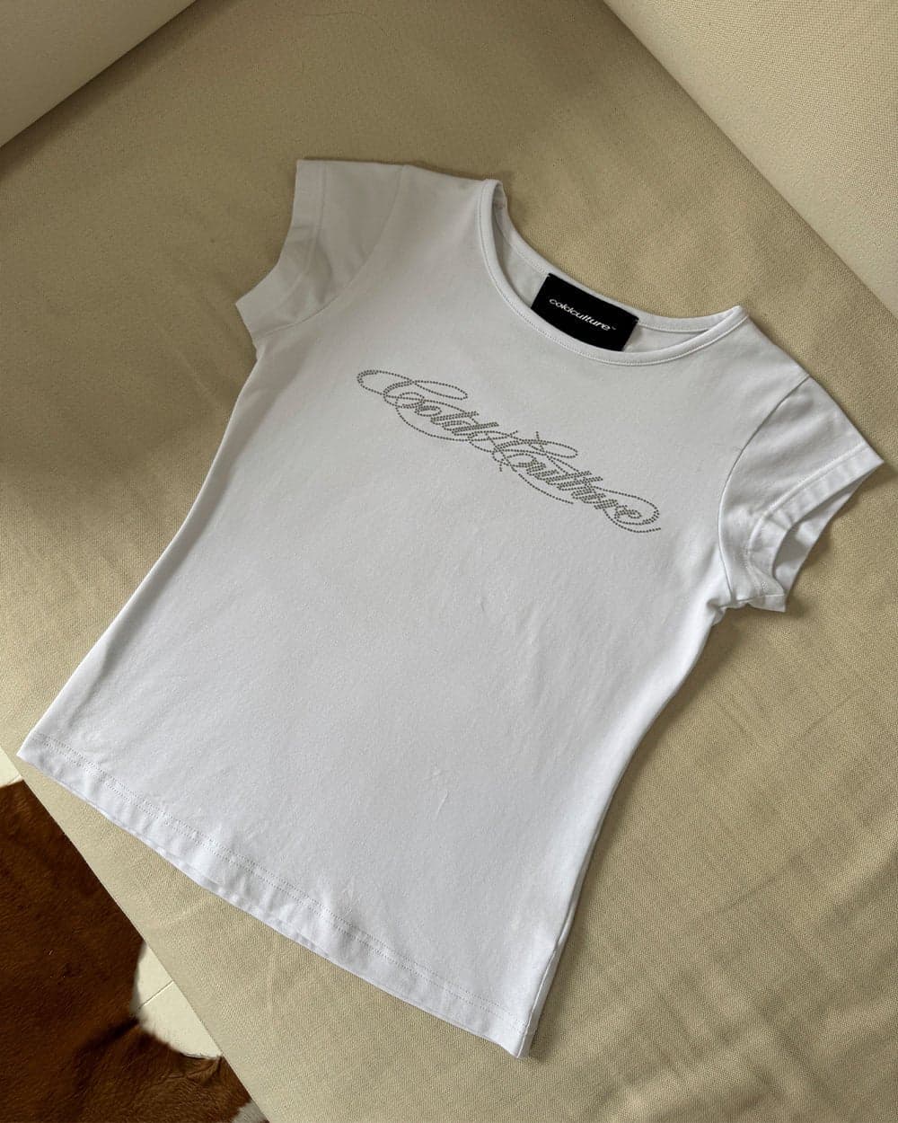 BLING BABY TEE WHITE 7