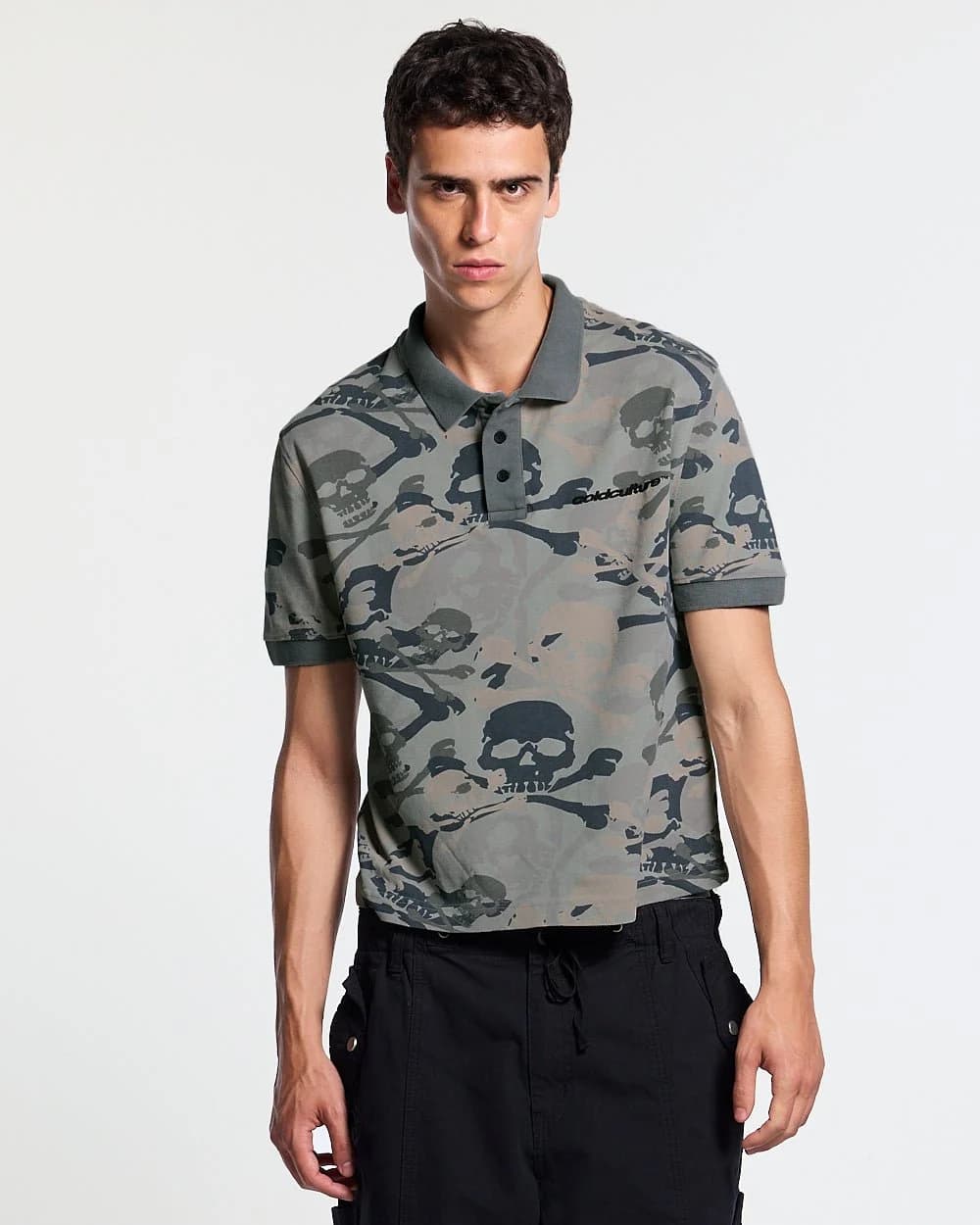 NIGHTSKULL POLO GREY 2