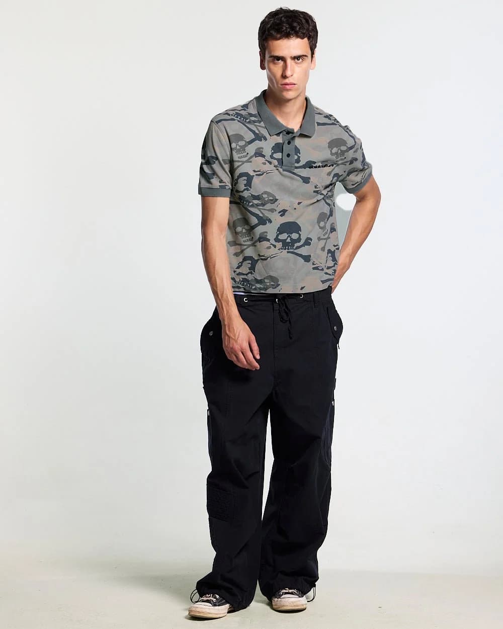 NIGHTSKULL POLO GREY 5