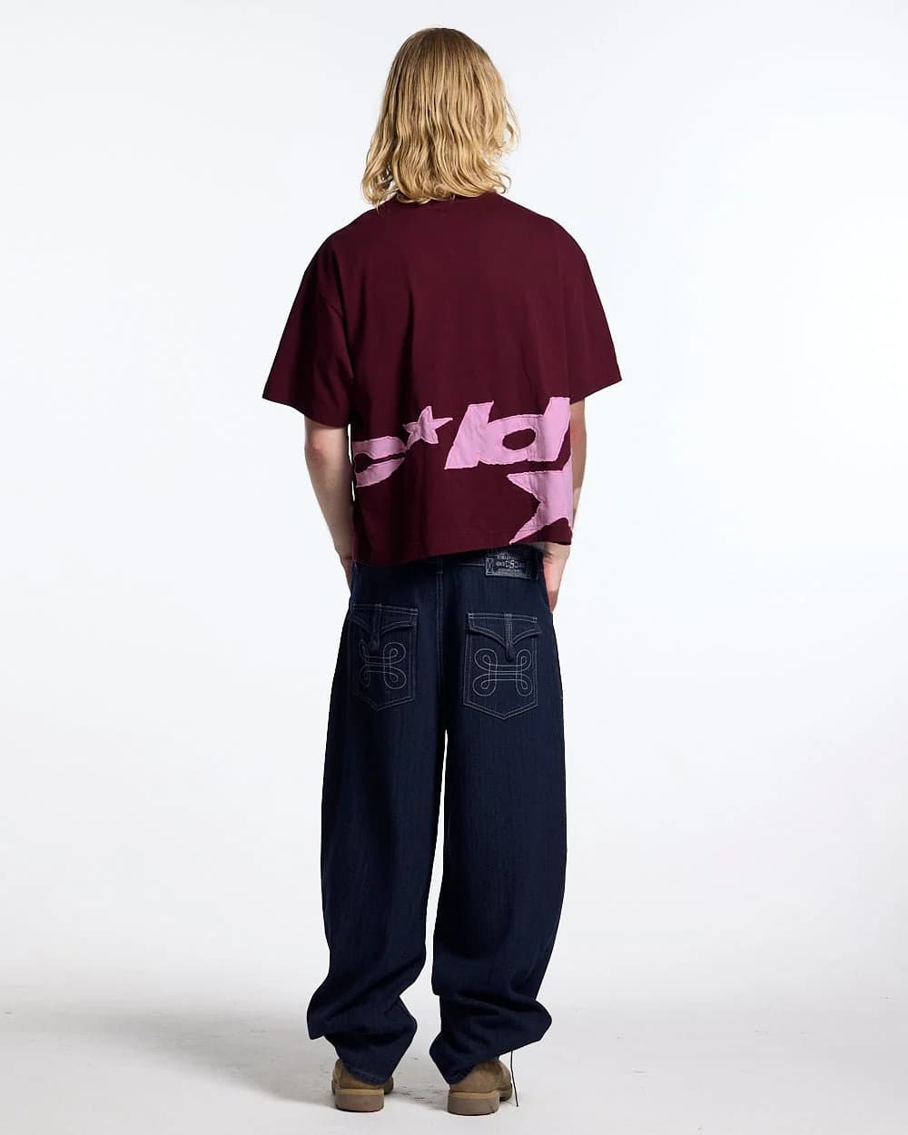 DISTRESS DEFENSE TEE BURGUNDY 6