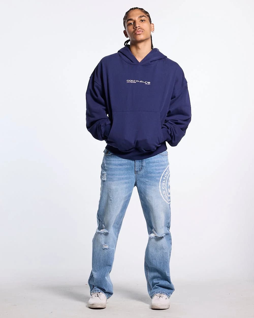 OVERTAKE HOODIE NAVY 6