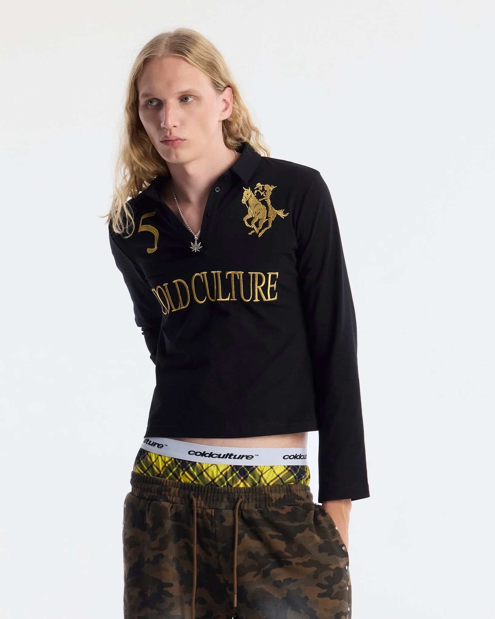 CLUB LONGSLEEVE POLO BLACK 2