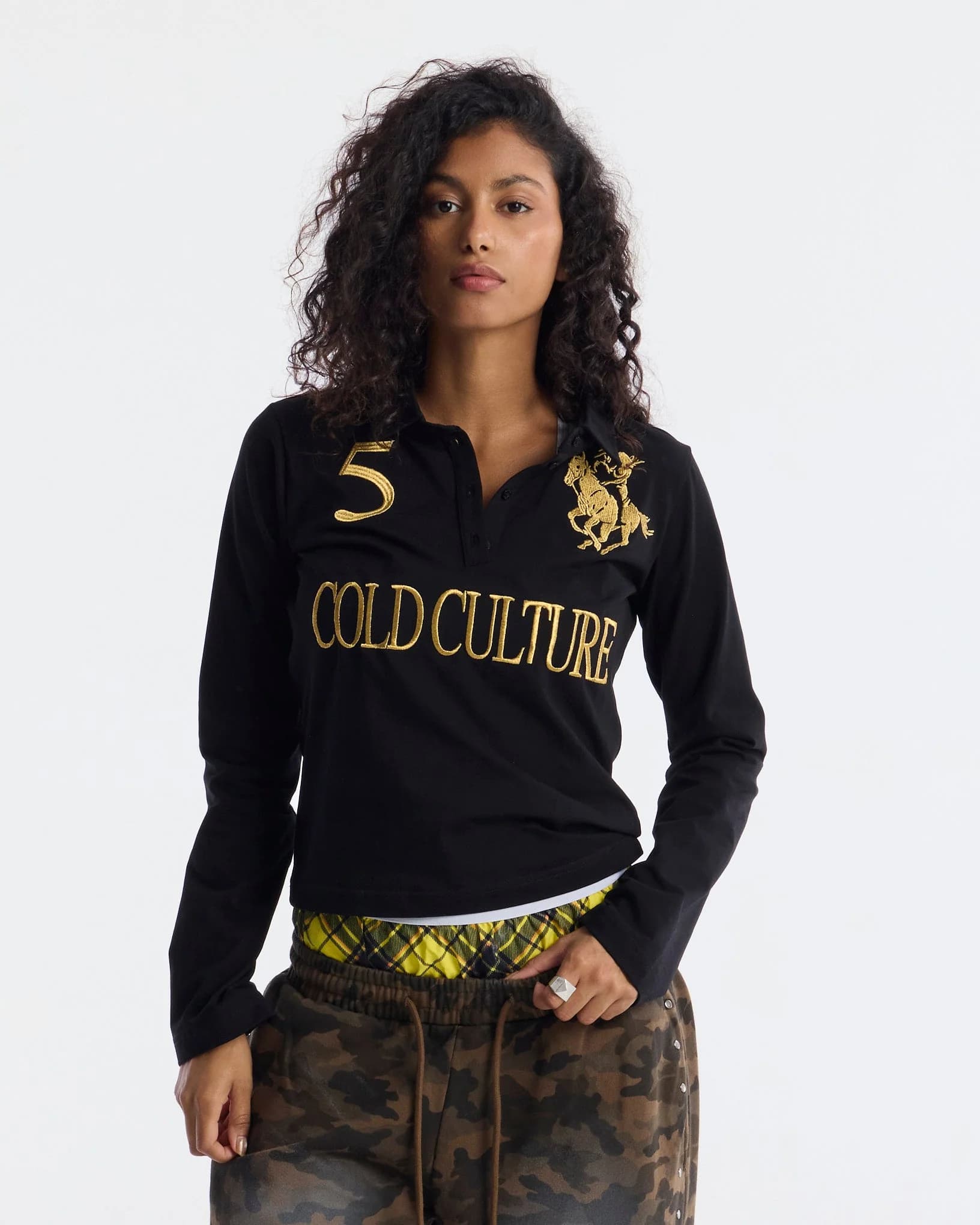 CLUB LONGSLEEVE POLO BLACK 7