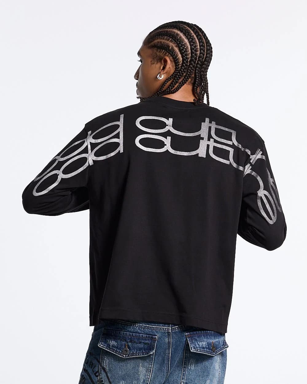 SKID CURVED LONGSLEEVE BLACK 2