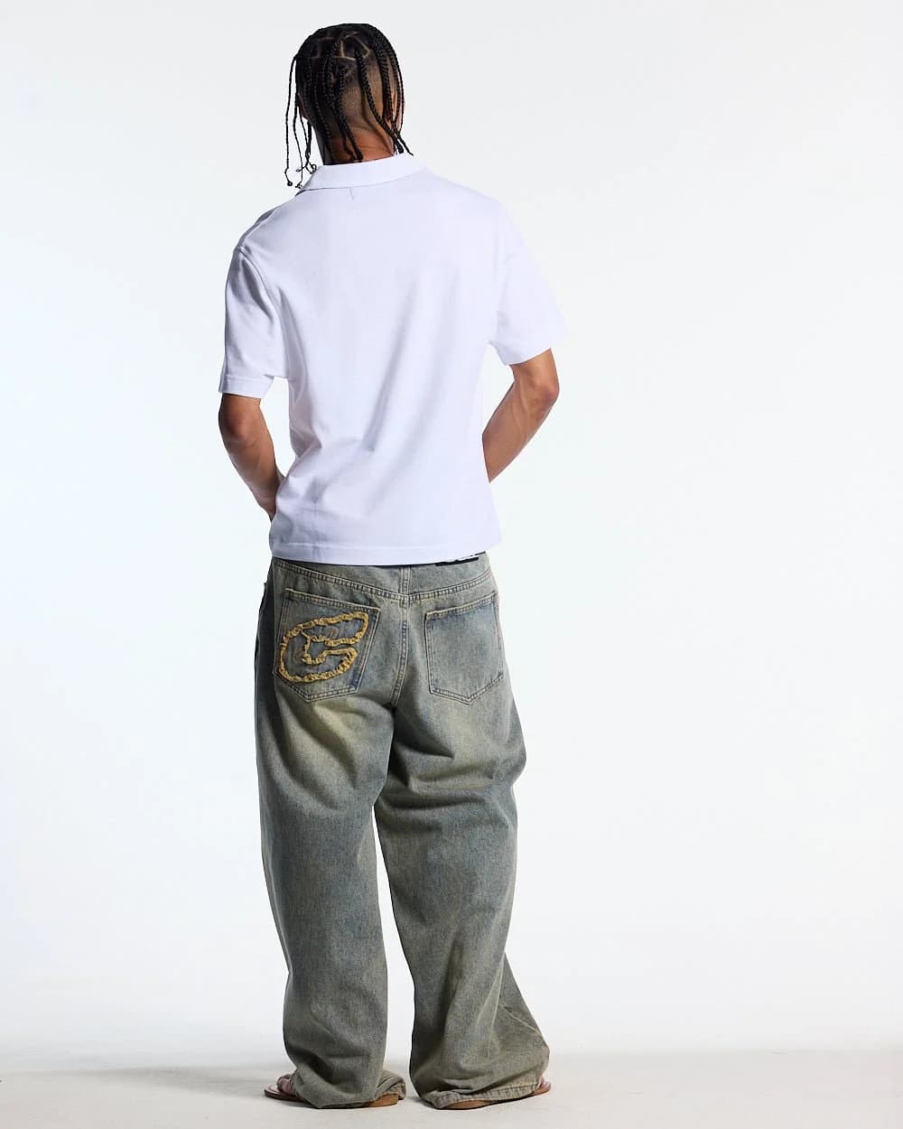 TARTAN SCRIPT POLO WHITE 5