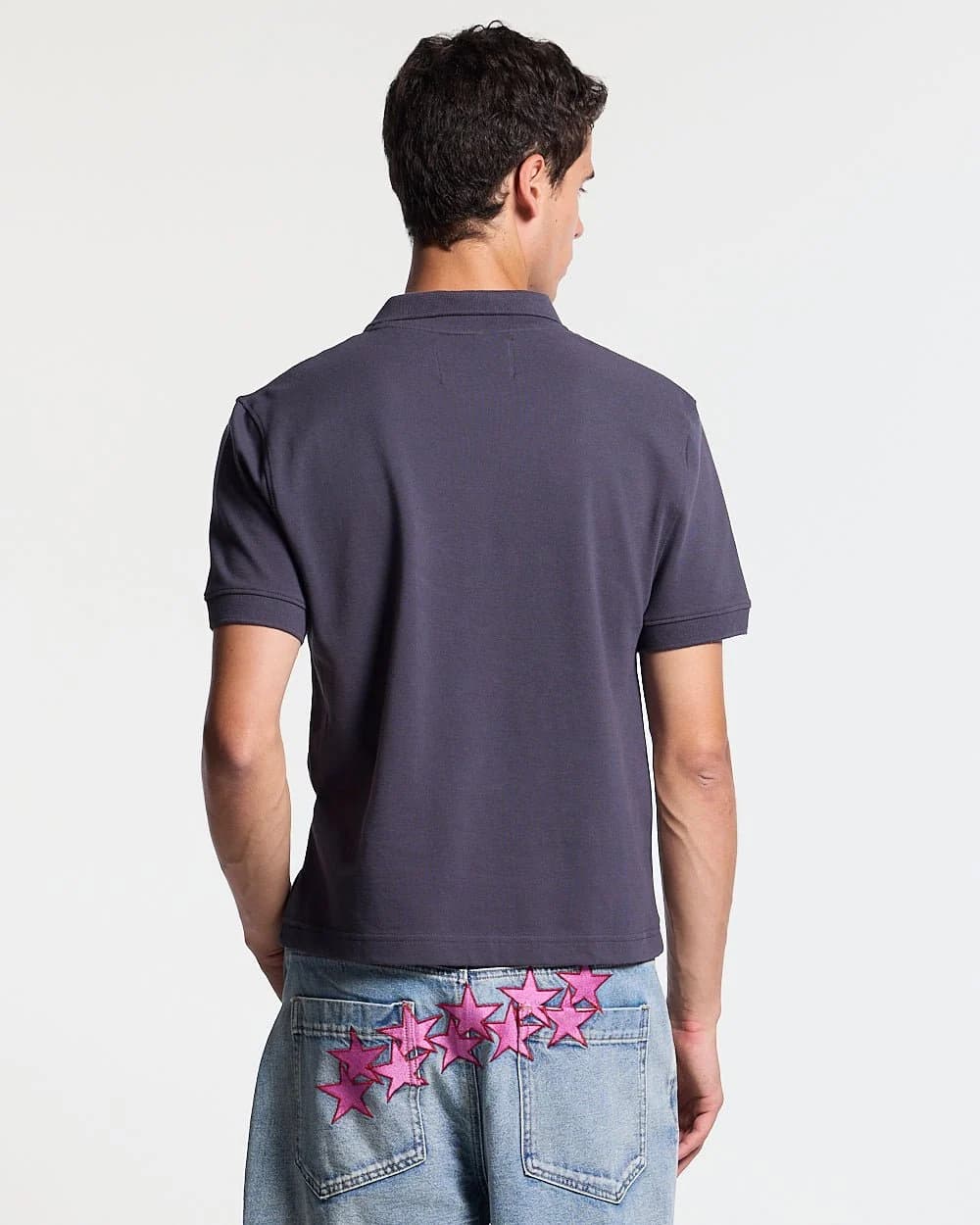 DIRTY SKULL POLO DARK GREY 3