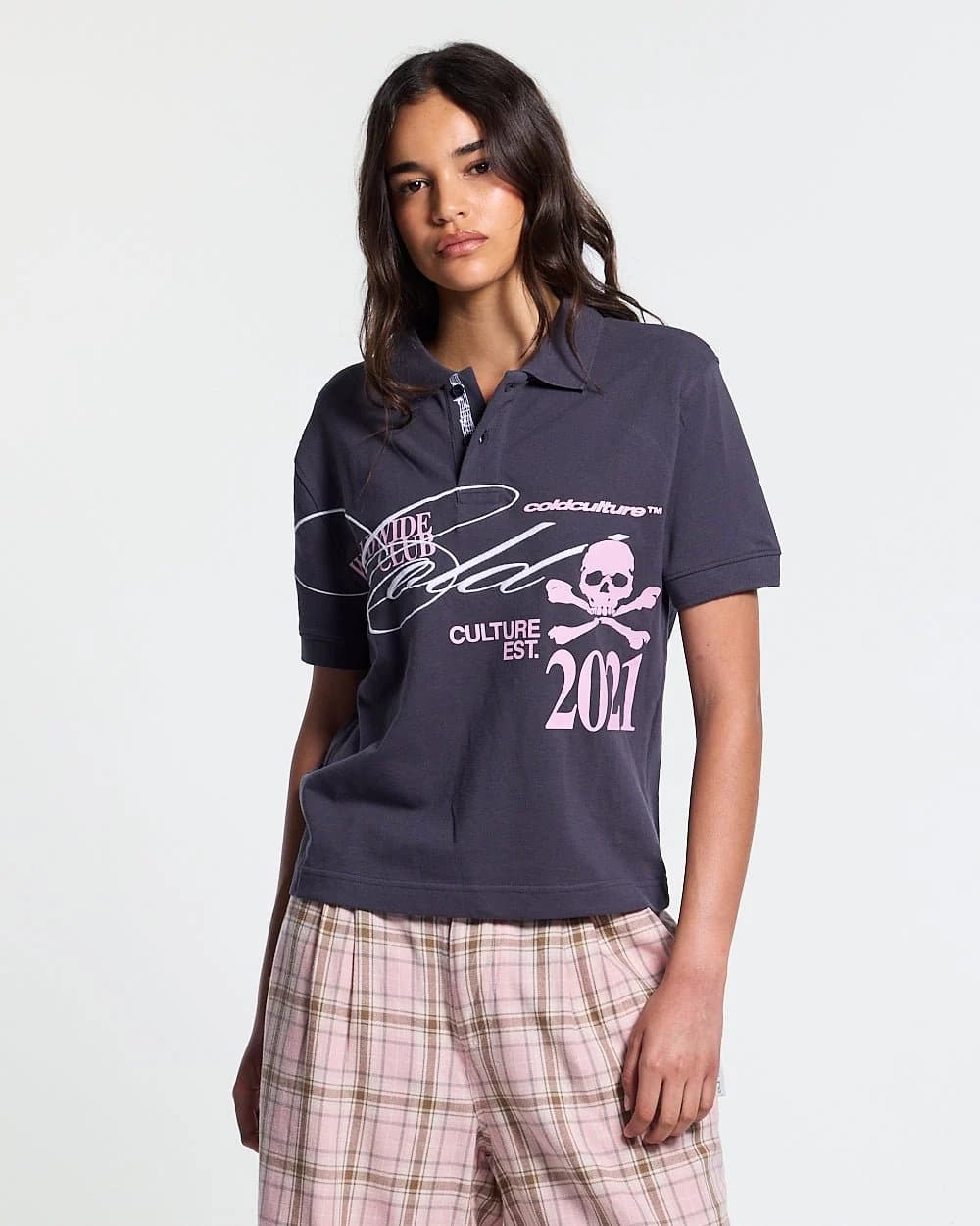 DIRTY SKULL POLO DARK GREY 9