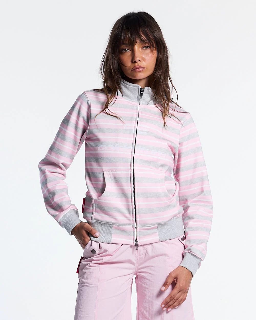 ZIP HOODIE PINK by COLD CULTURE