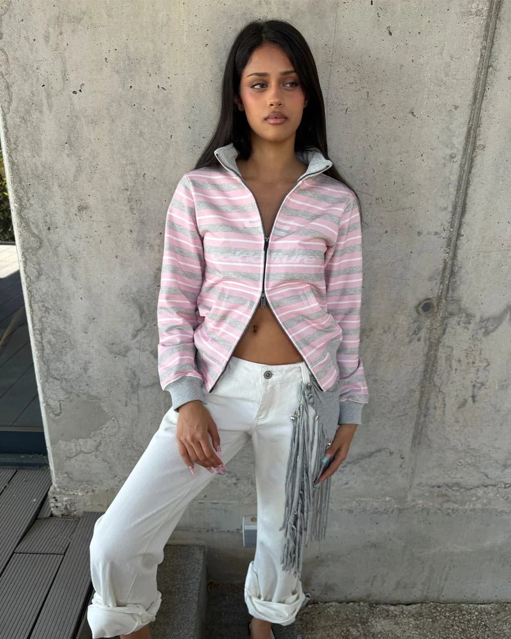 ZIP HOODIE PINK 8