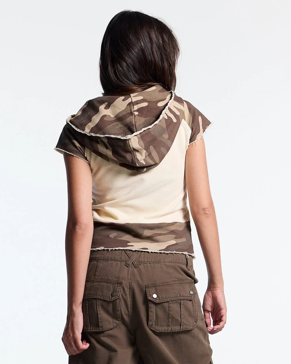 CHAINS CAMO BABY ZIP TEE BEIGE 3