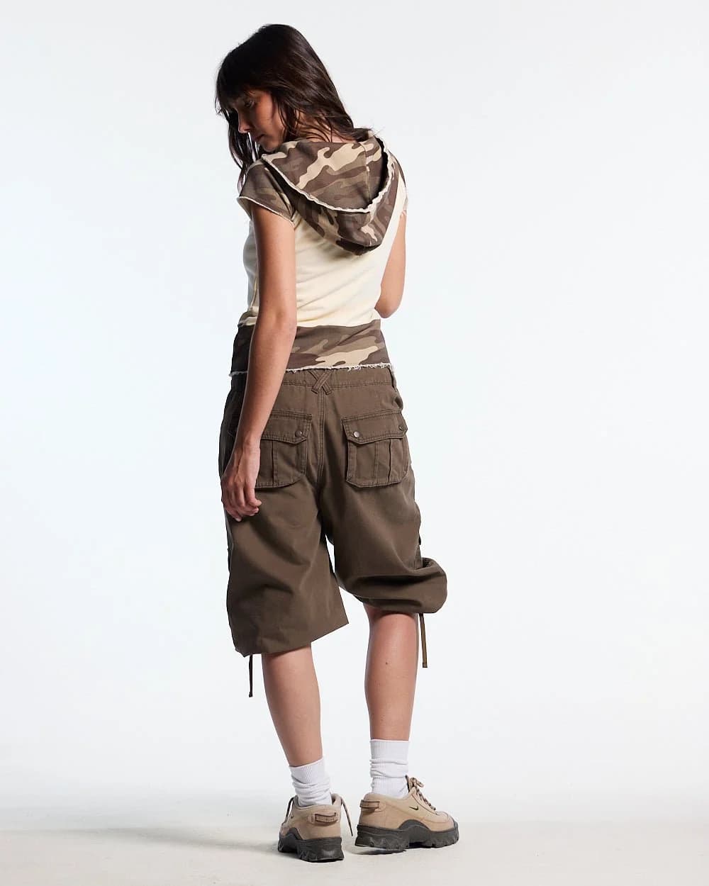 CHAINS CAMO BABY ZIP TEE BEIGE 6