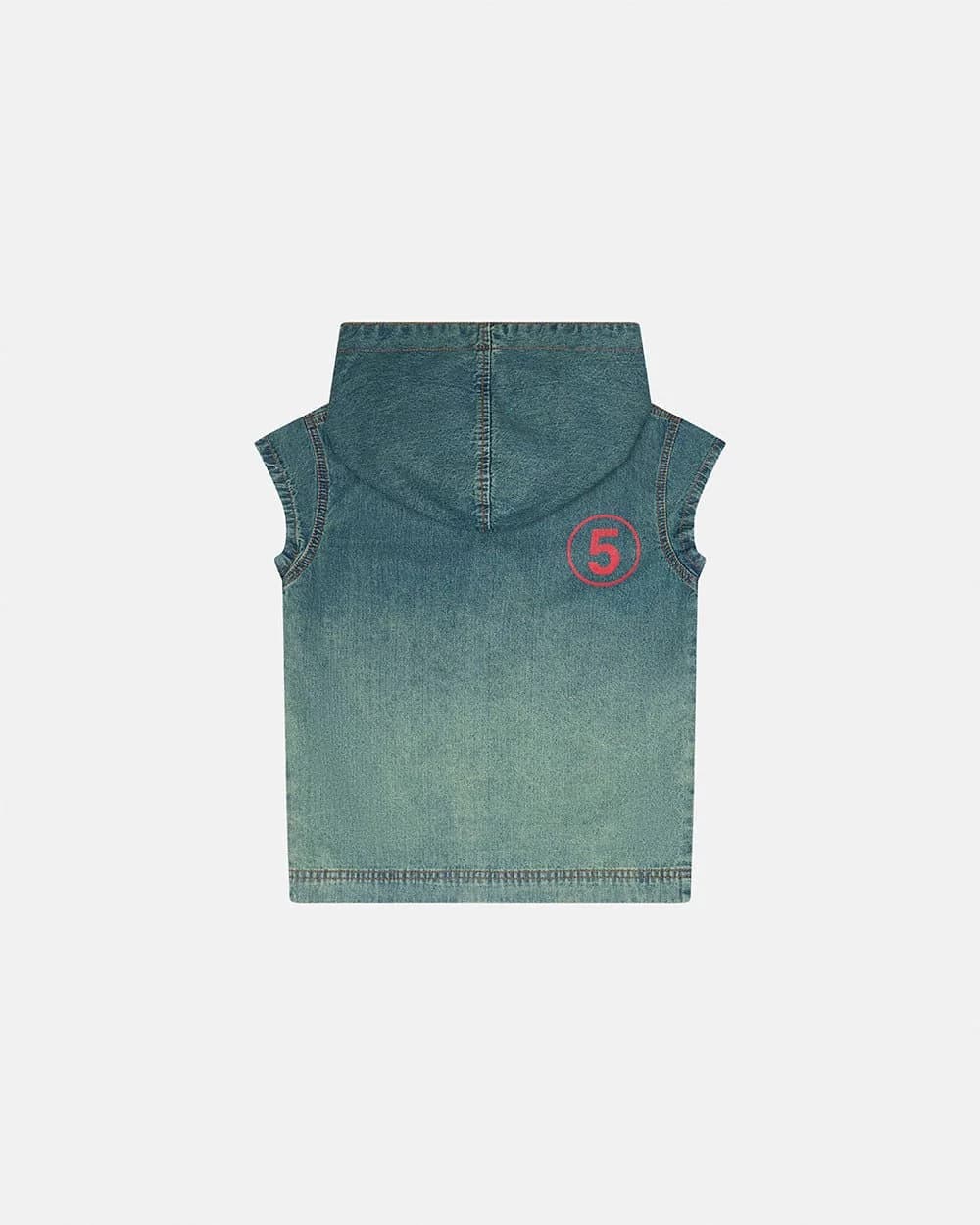 SIGHT ZIP BABY TEE DENIM 6