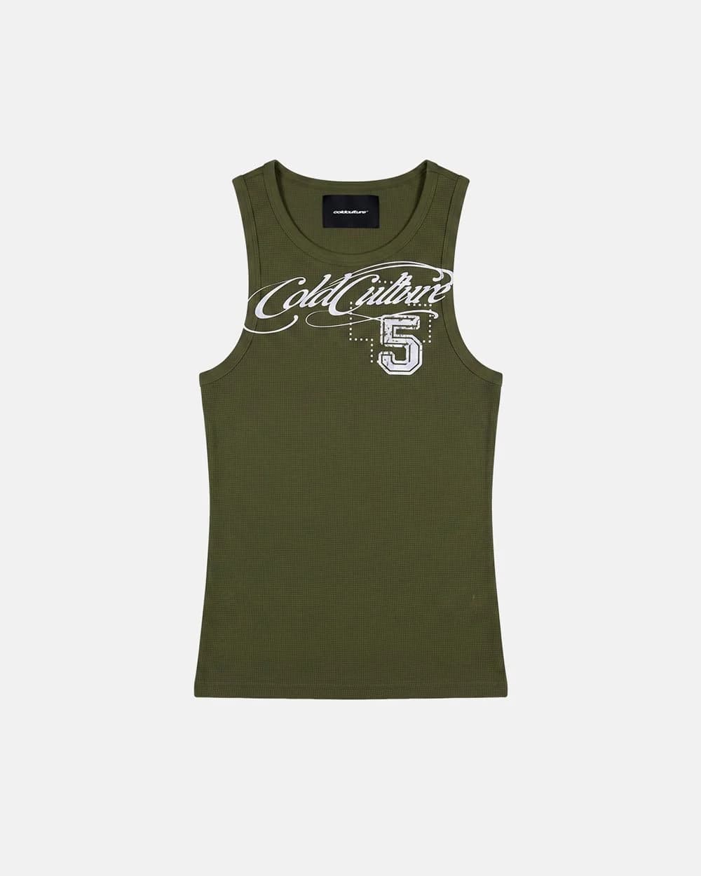 SPEED WAFFLE TANK TOP GREEN by COLD CULTURE