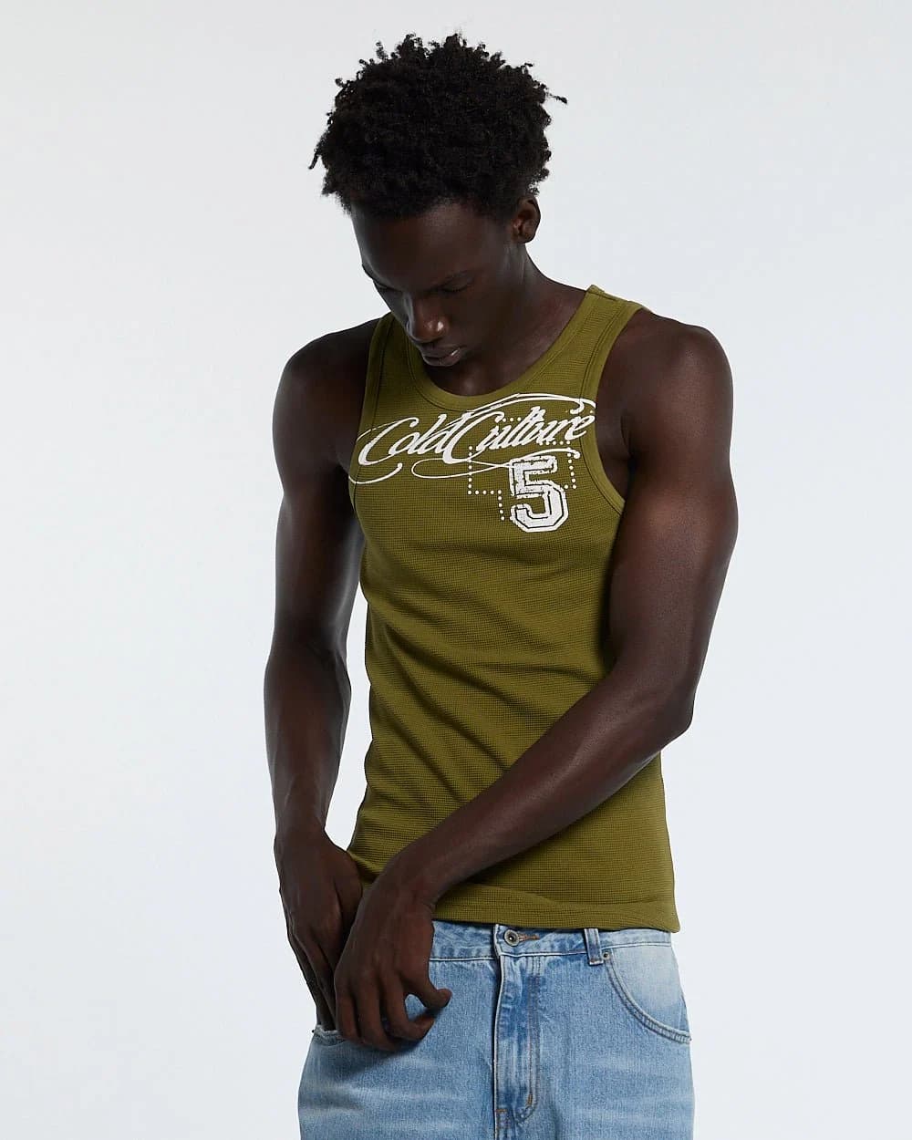 SPEED WAFFLE TANK TOP GREEN 2
