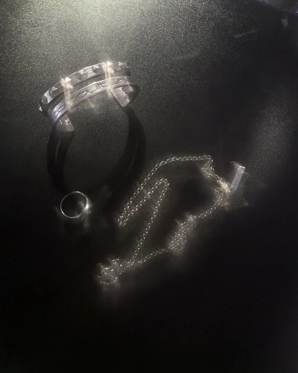 STUDDED BRACELET SILVER 4