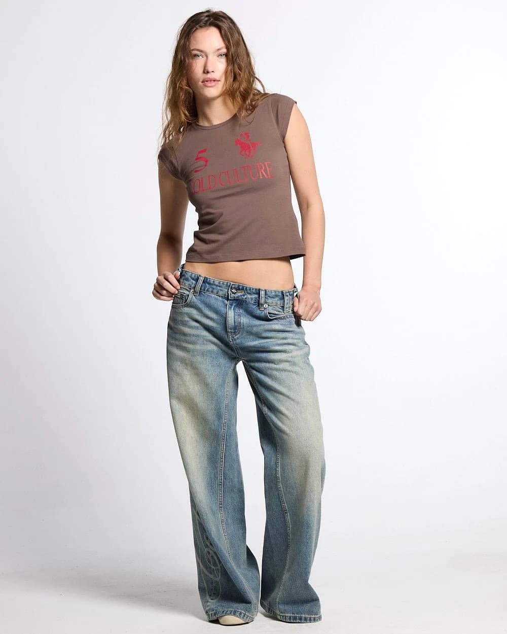 KNOTTY BABY TEE BROWN 6
