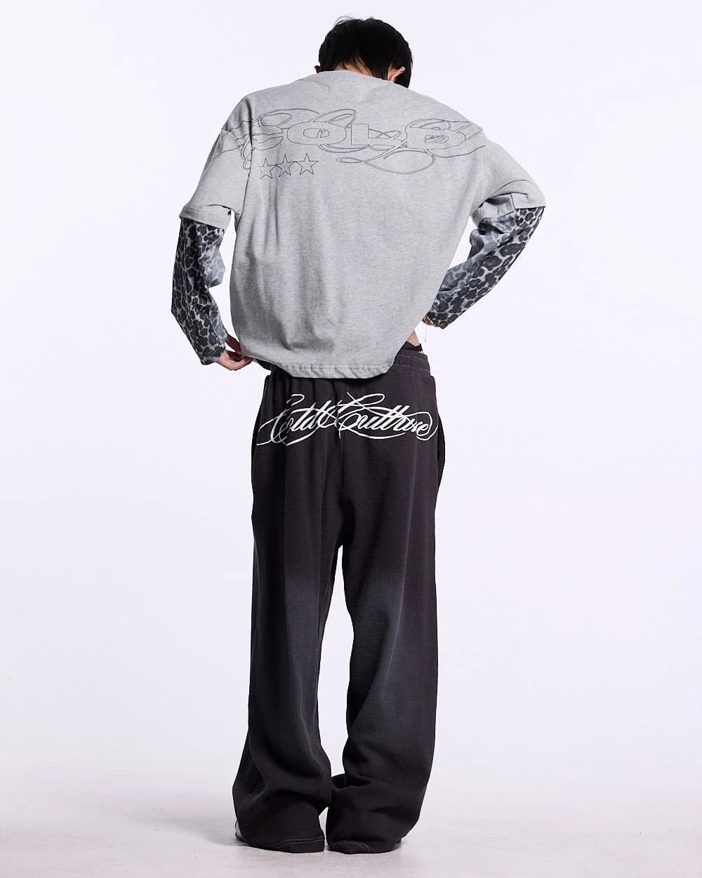 TABBY DOUBLE LONGSLEEVE TEE HEATHER GREY 6