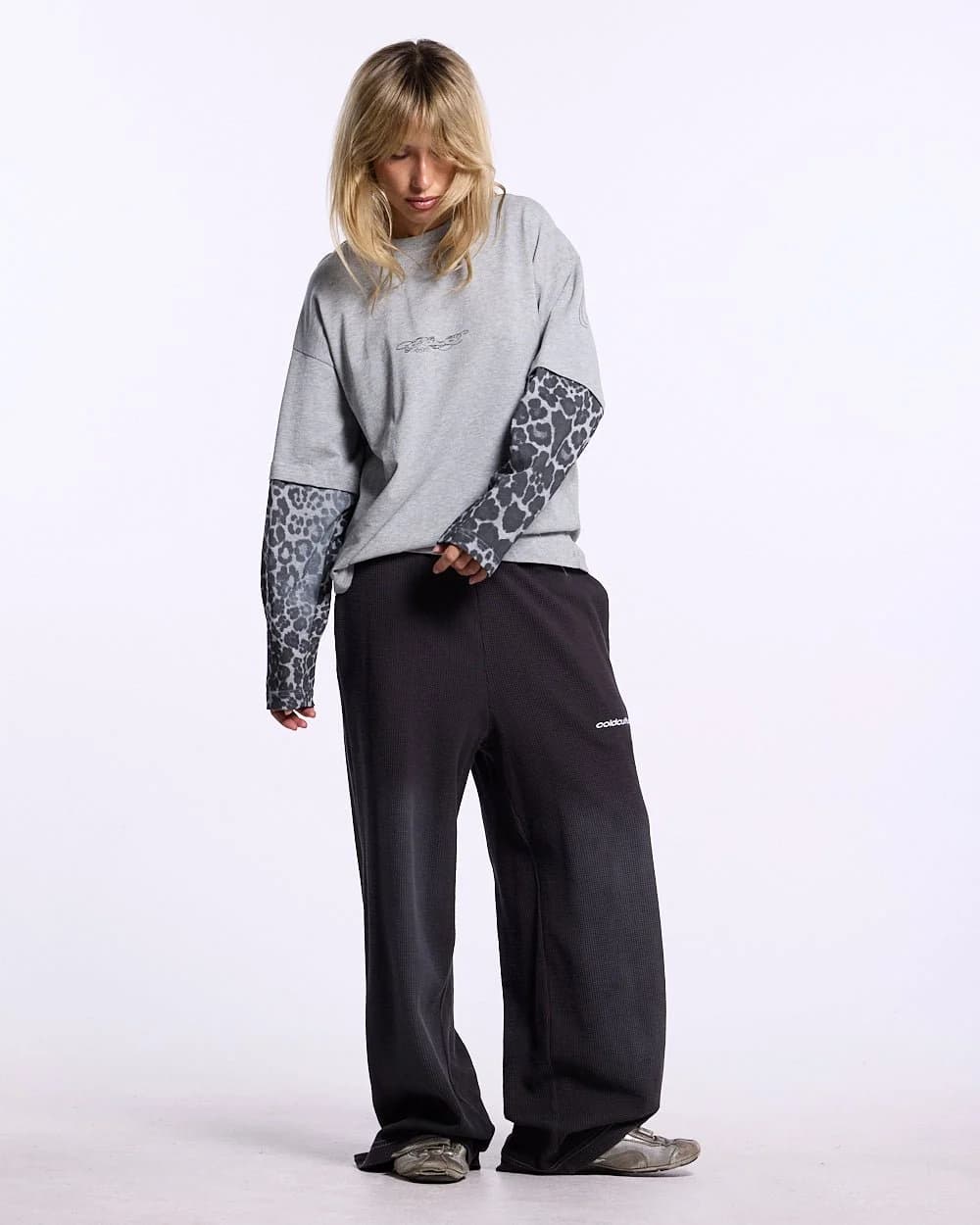TABBY DOUBLE LONGSLEEVE TEE HEATHER GREY 9