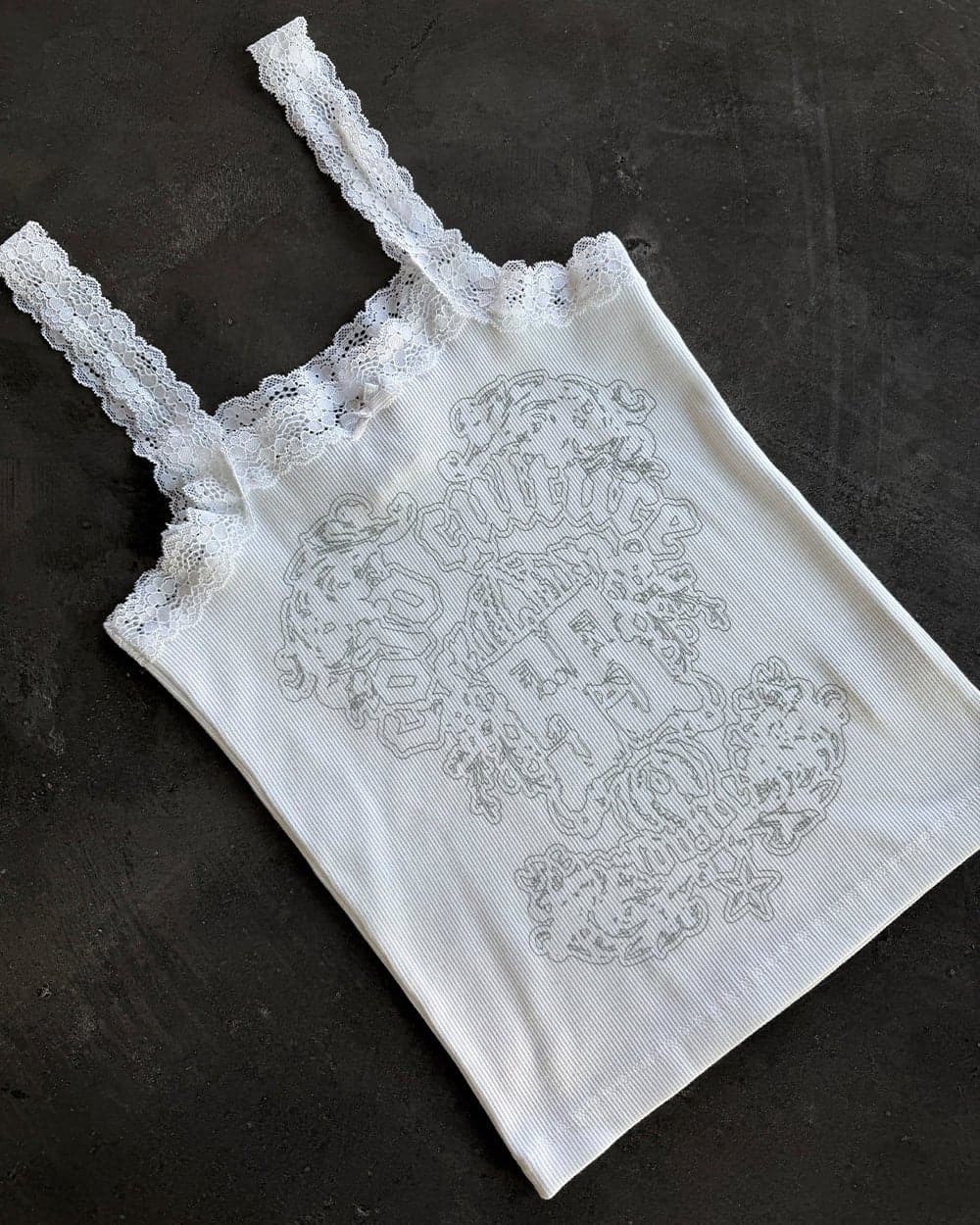 LACE TANK TOP WHITE 9
