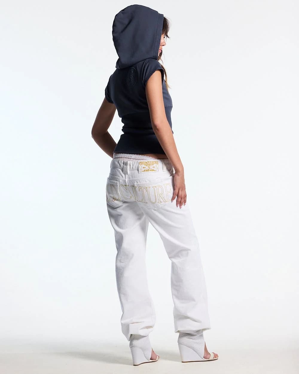 HOODED BABY ZIP TEE DARK GREY 6