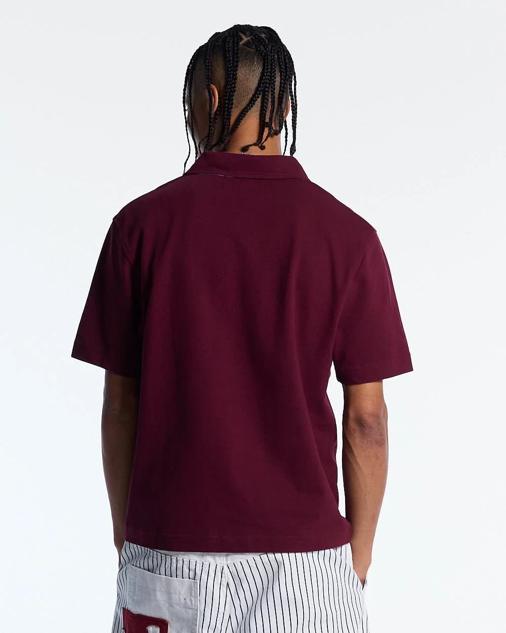 TARTAN SCRIPT POLO RED 4