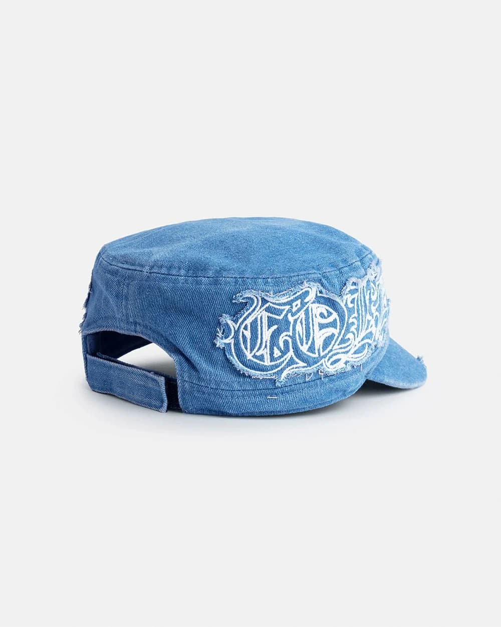 DISTRESS GOTHIC CAP DENIM 4