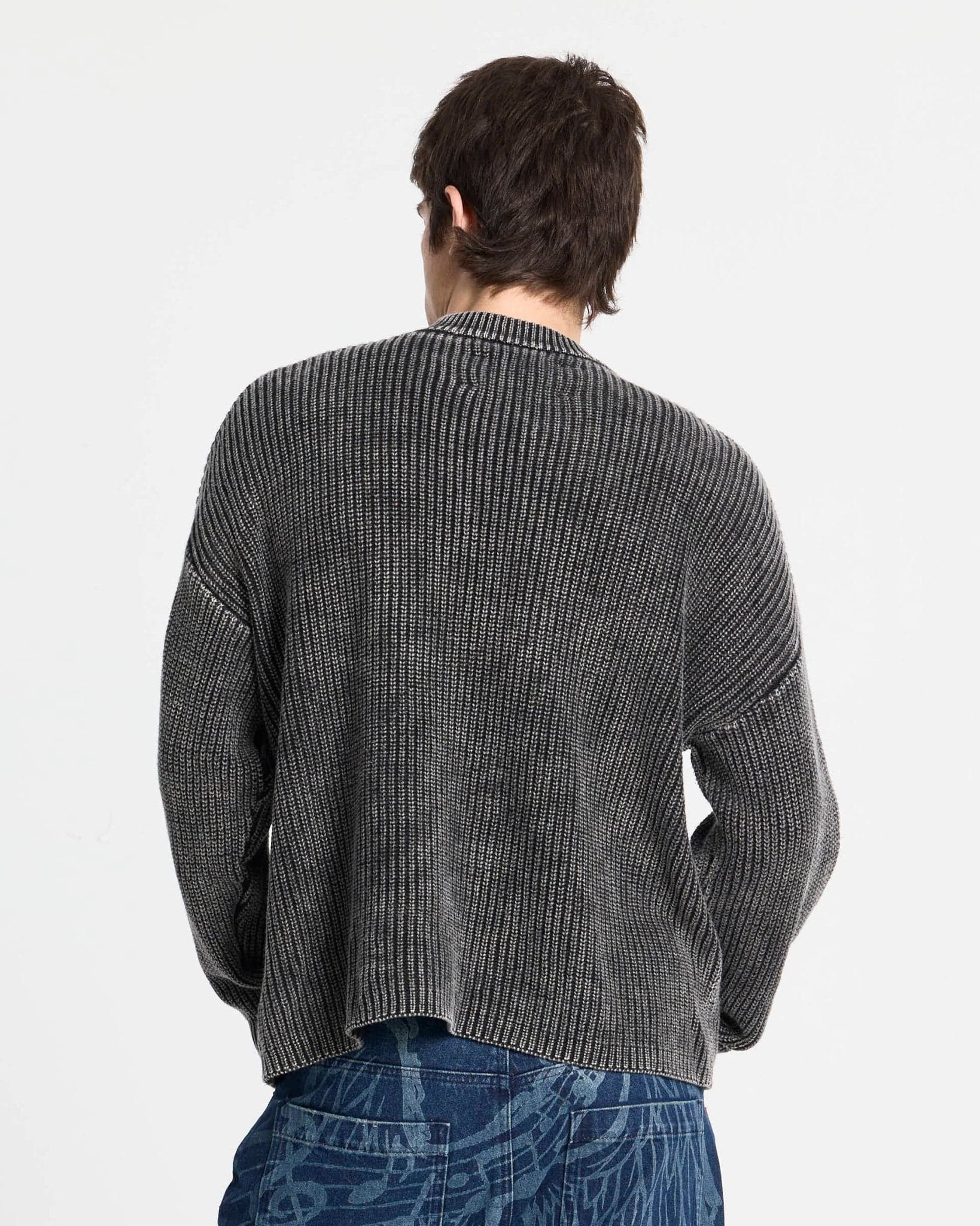 SILICONE DETAIL KNIT DARK BROWN 4
