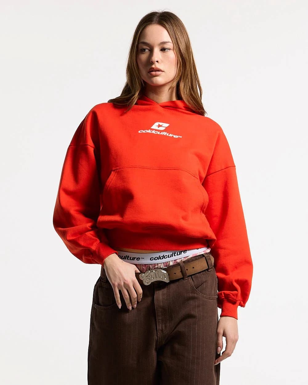 CURVED HOODIE VIBRANT RED 6