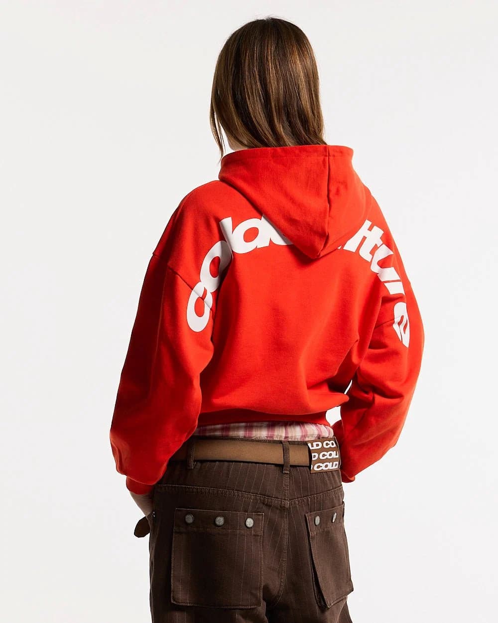 CURVED HOODIE VIBRANT RED 5
