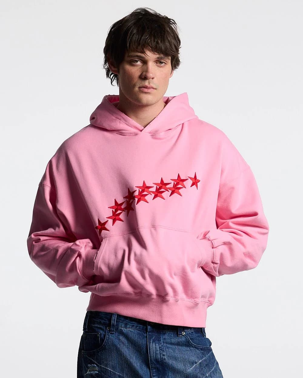 STARS HOODIE PANTHER PINK 2
