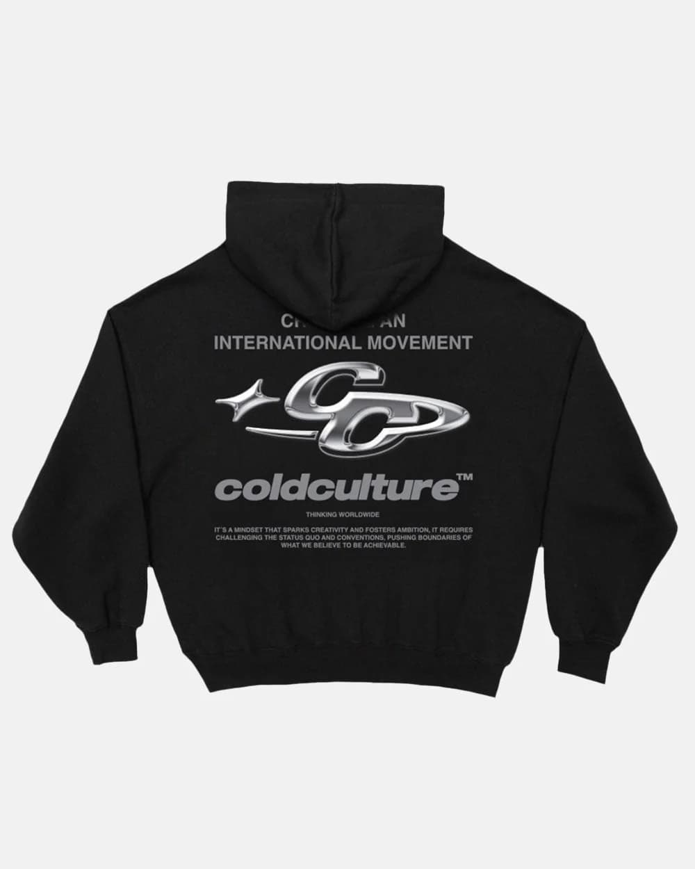 SPARKLY HOODIE BLACK by COLD CULTURE