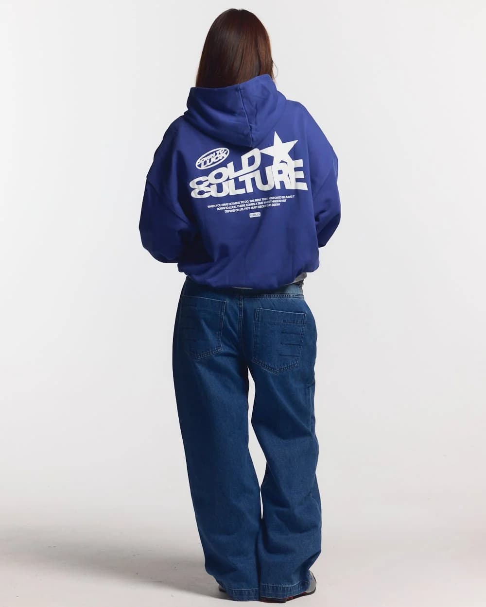 DOWN TO LUCK HOODIE BRIGHT BLUE 6