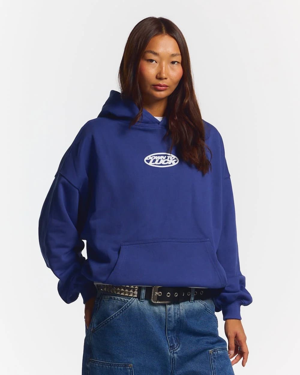 DOWN TO LUCK HOODIE BRIGHT BLUE 5
