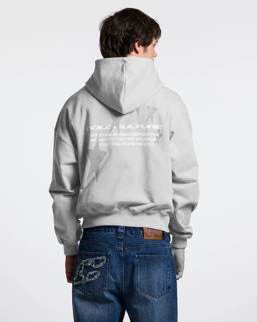 COSMOS ARC HOODIE LIGHT GREY 2