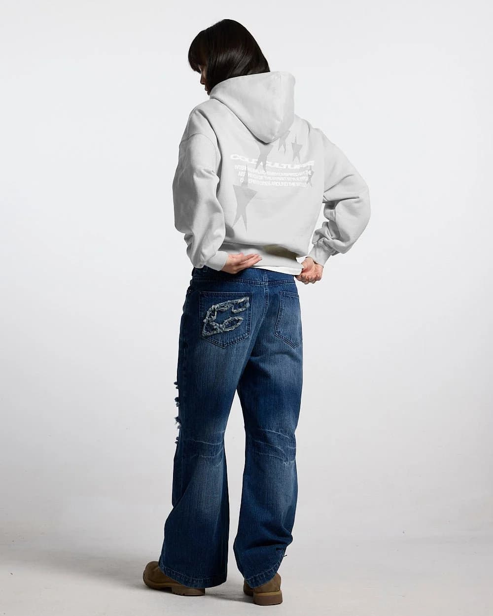 COSMOS ARC HOODIE LIGHT GREY 5