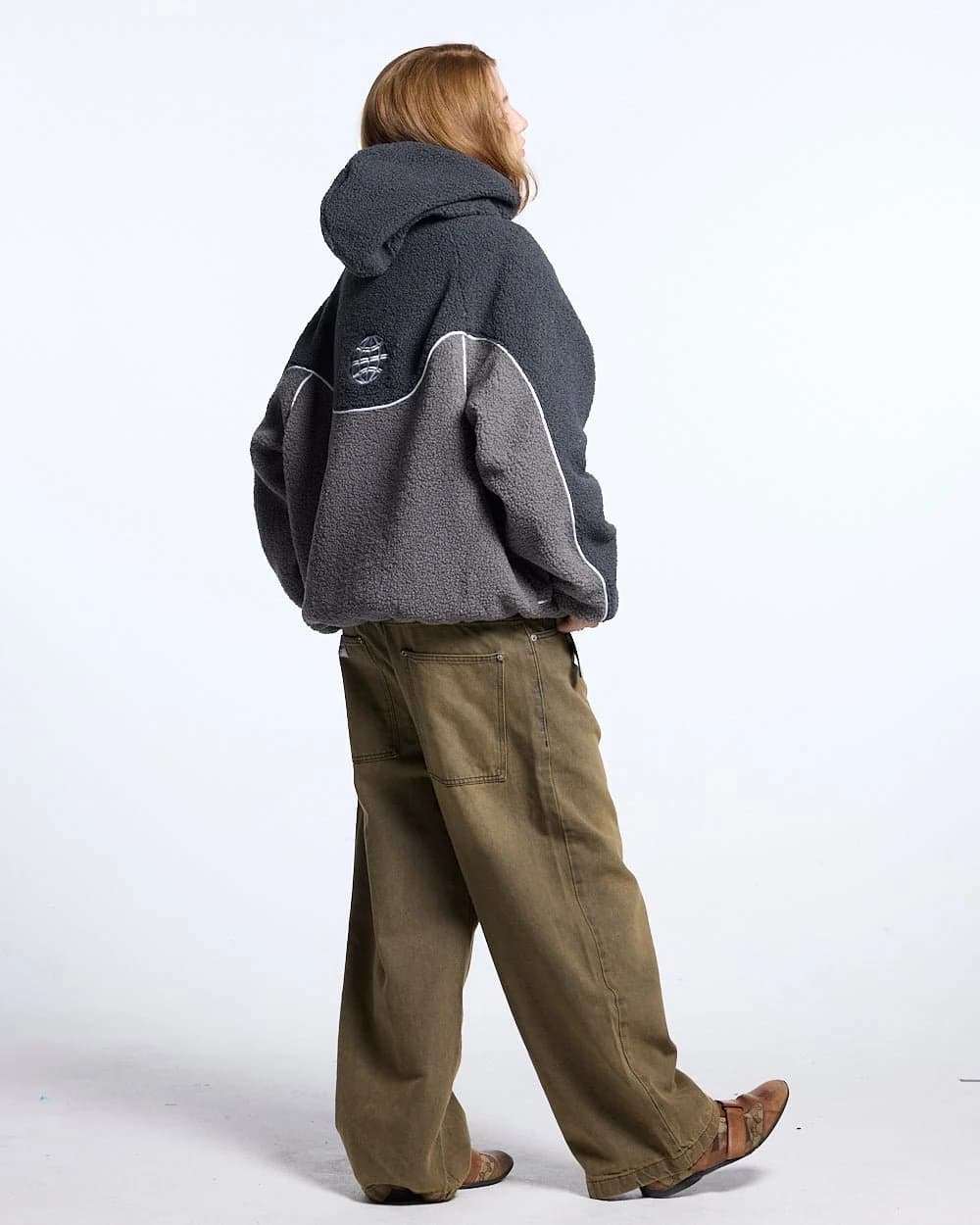 NO RISK FLEECE JACKET HEAVY GREY/DUST GREY 6