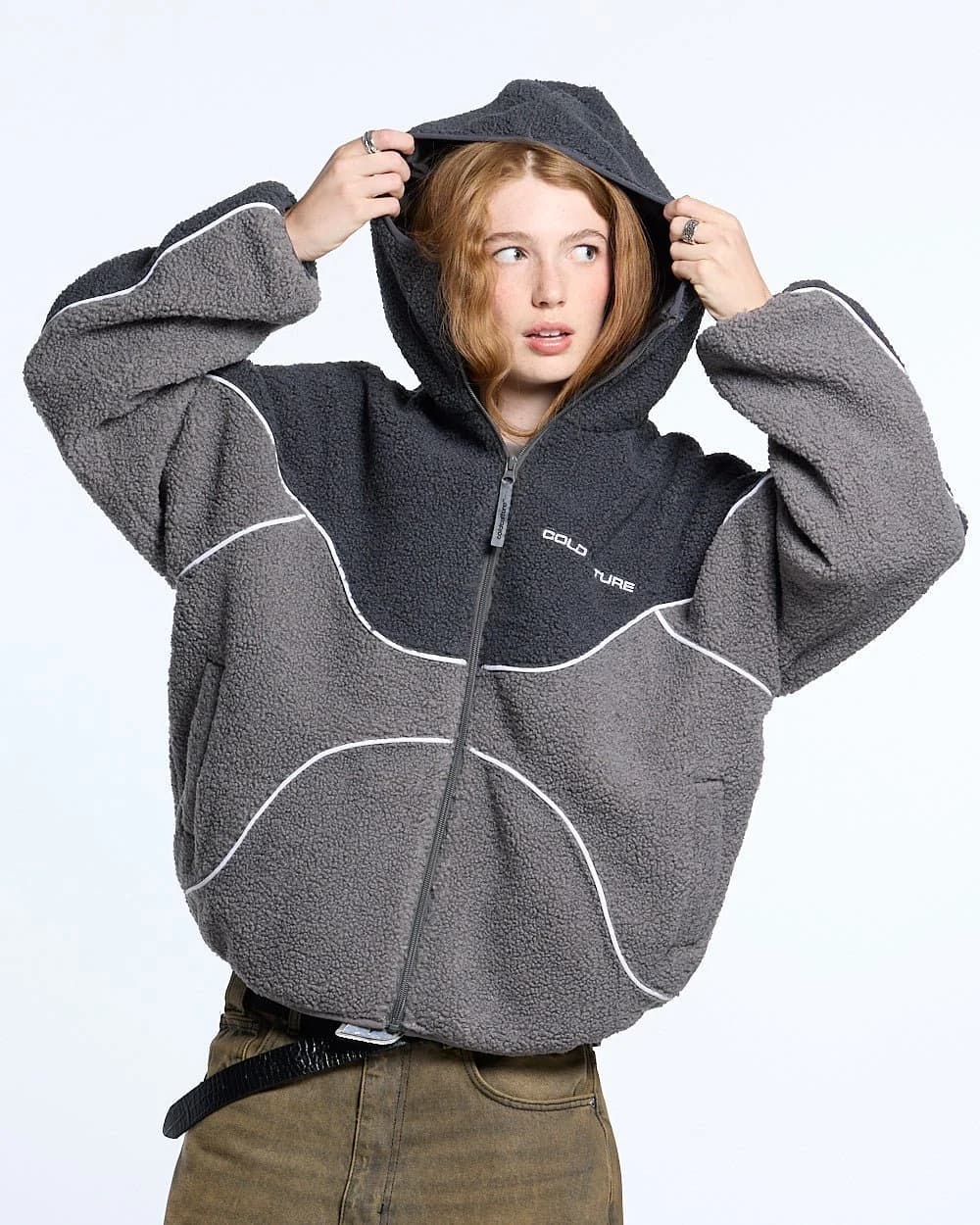 NO RISK FLEECE JACKET HEAVY GREY/DUST GREY 5