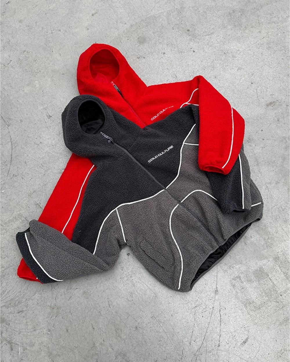 NO RISK FLEECE JACKET HEAVY GREY/DUST GREY 8
