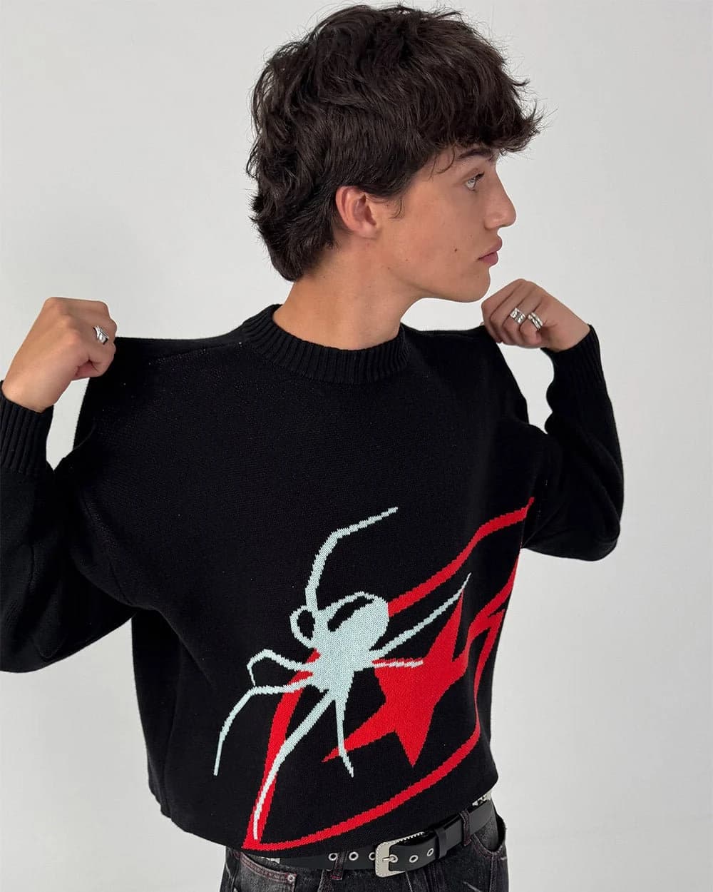 SPIDER KNIT BLACK 7