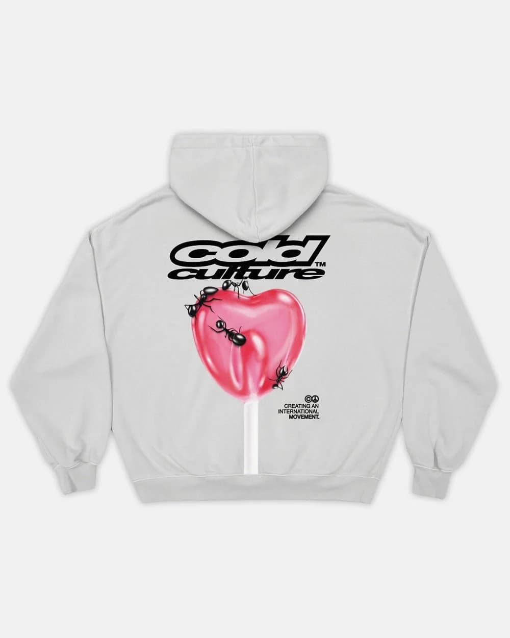 LOLLIPOP HOODIE LIGHT GREY by COLD CULTURE