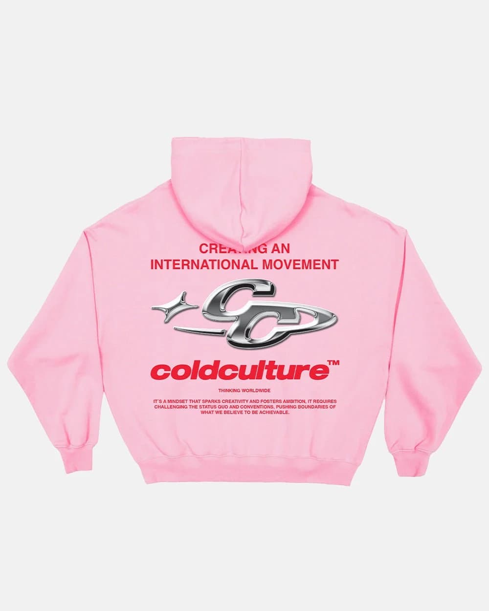 SPARKLY HOODIE PINK by COLD CULTURE