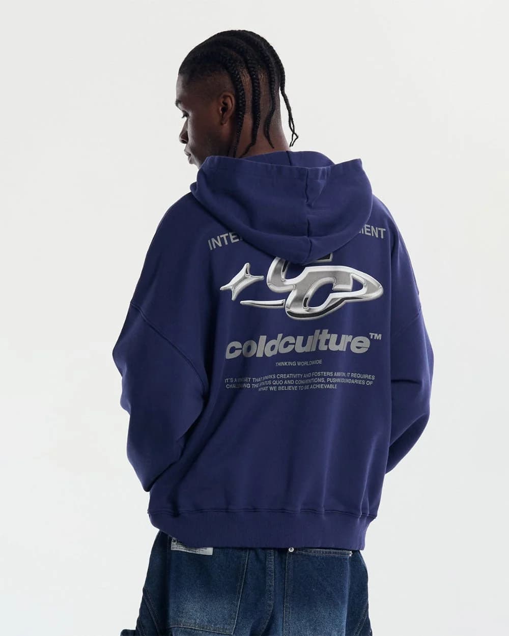 SPARKLY HOODIE COSMIC BLUE 2